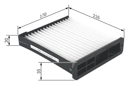 Bosch 1987435009 Filter, cabin air - 5