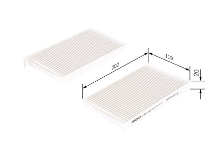 Bosch 1987435015 Filter, cabin air - 1