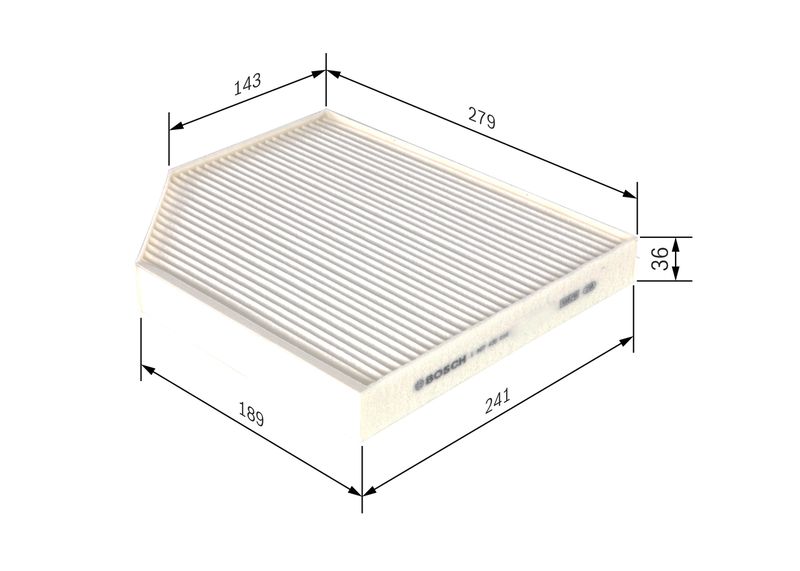 Bosch 1987435016 Filter, cabin air - 1