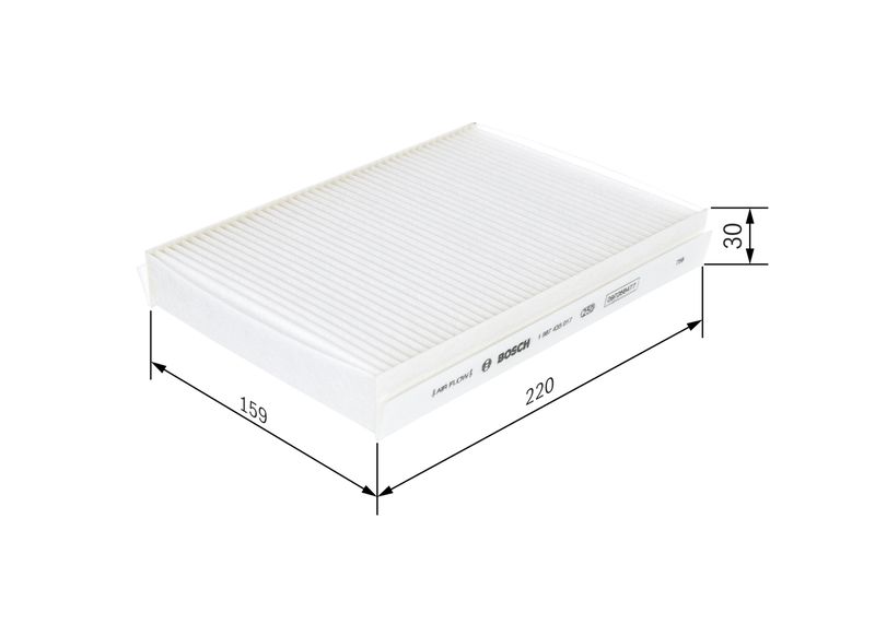 Bosch 1987435017 Filter, cabin air - 1