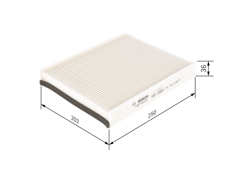 Bosch 1987435018 Filter, cabin air - 1