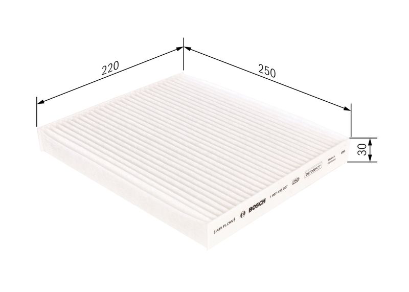Bosch 1987435027 Filter, cabin air - 1