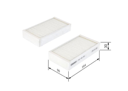 Bosch 1987435055 Filter, cabin air - 1