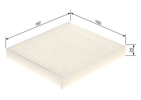 Bosch 1987435076 Filter, cabin air - 1