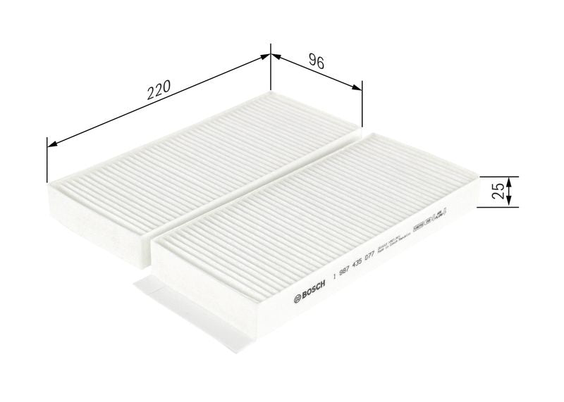 Bosch 1987435077 Filter, cabin air - 1