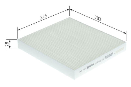 Bosch 1987435133 Filter, cabin air - 1
