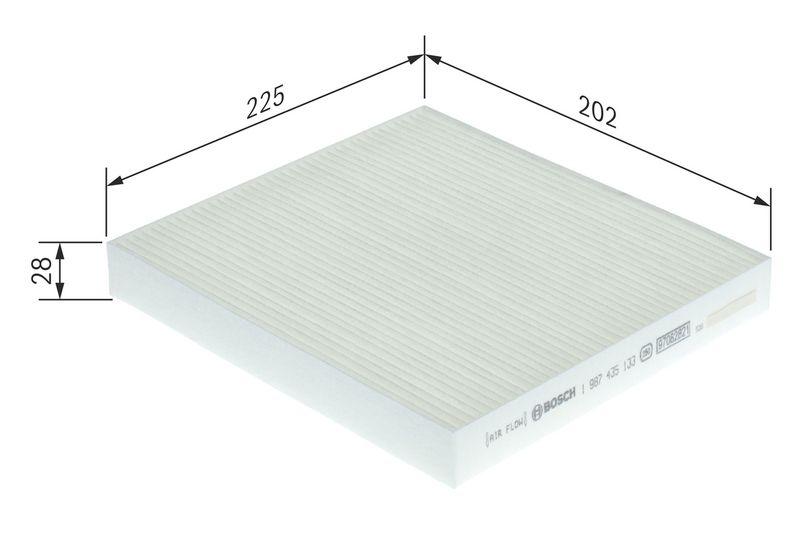 Bosch 1987435133 Filter, cabin air - 1