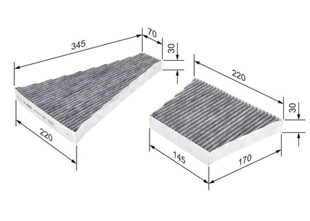 Bosch 1987435506 Filter, cabin air - 1