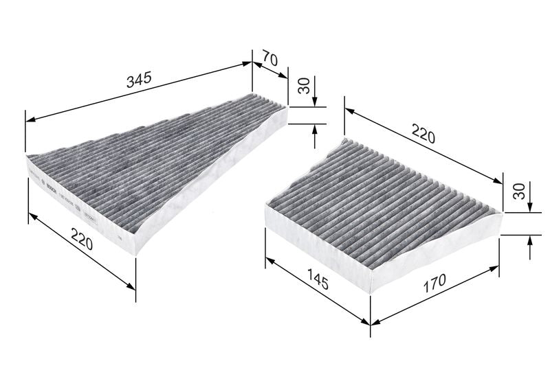 Bosch 1987435506 Filter, cabin air - 1
