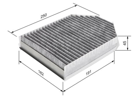 Bosch 1987435509 Filter, cabin air - 1