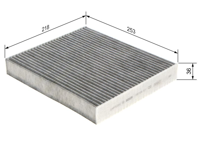 Bosch 1987435511 Filter, cabin air - 1