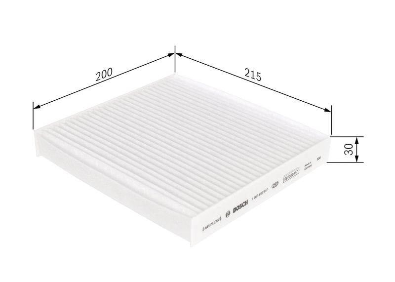 Bosch 1987435517 Filter, cabin air - 1
