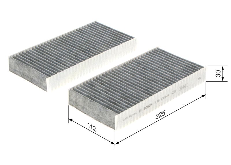 Bosch 1987435549 Filter, cabin air - 1