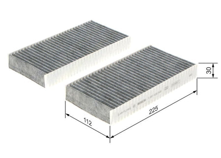 Bosch 1987435549 Filter, cabin air - 1
