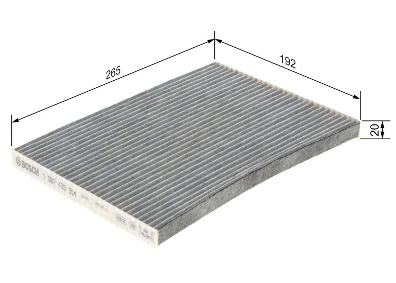 Bosch 1987435554 Filter, cabin air - 1