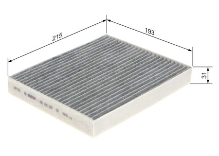 Bosch 1987435557 Filter, cabin air - 1