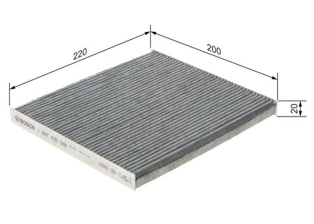 Bosch 1987435566 Filter, cabin air - 1