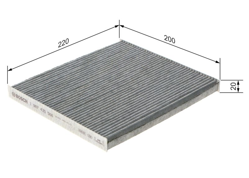 Bosch 1987435566 Filter, cabin air - 1