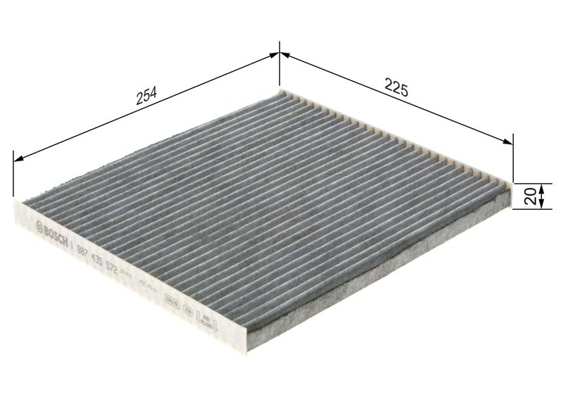 Bosch 1987435572 Filter, cabin air - 1