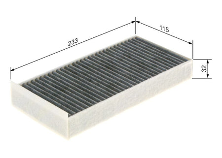 Bosch 1987435582 Filter, cabin air - 1