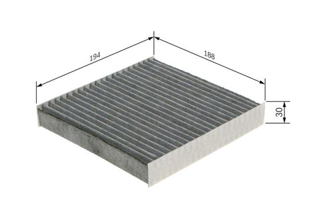 Bosch 1987435589 Filter, cabin air - 1