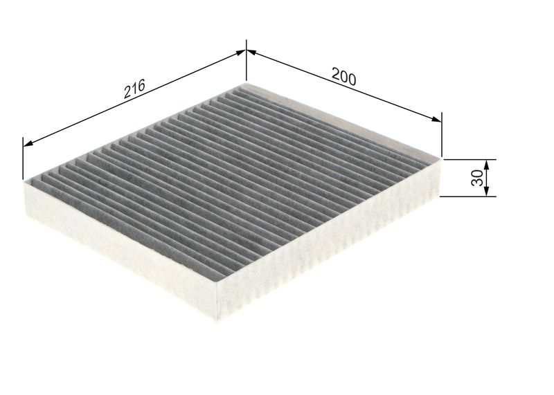 Bosch 1987435592 Filter, cabin air - 1