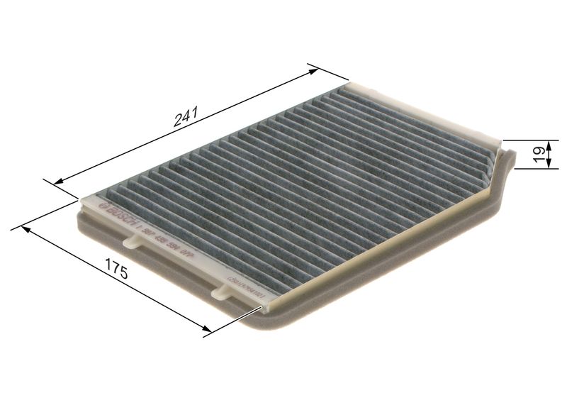Bosch 1987435594 Filter, cabin air - 1