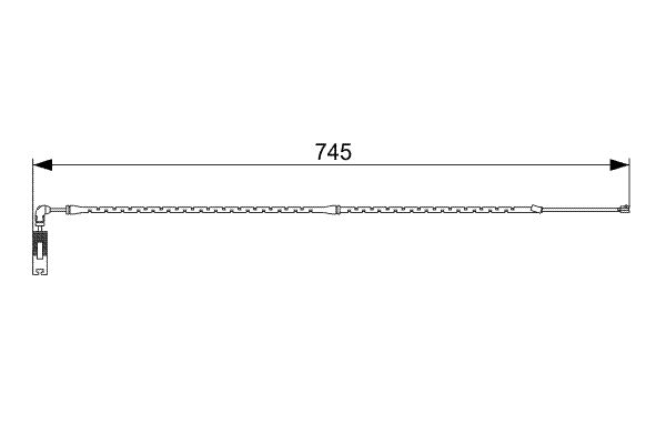 Bosch 1987473000 Warning Contact, brake pad wear - 5