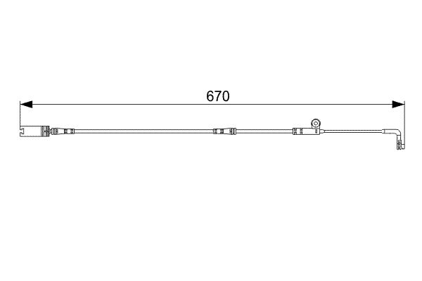 Bosch 1987473002 Warning Contact, brake pad wear - 5