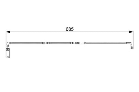 Bosch 1987473003 Warning Contact, brake pad wear - 5
