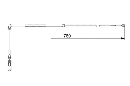 Bosch 1987473009 Warning Contact, brake pad wear - 5