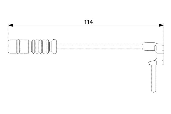 Bosch 1987473011 Warning Contact, brake pad wear - 5