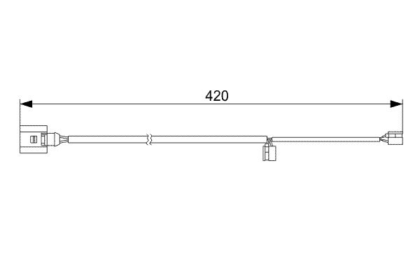 Bosch 1987473012 Warning Contact, brake pad wear - 5