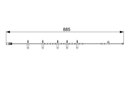 Bosch 1987473015 Warning Contact, brake pad wear - 5