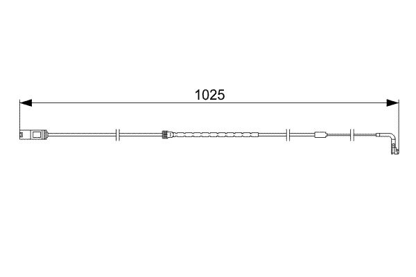 Bosch 1987473026 Warning Contact, brake pad wear - 5