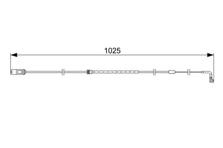 Bosch 1987473026 Warning Contact, brake pad wear - 5