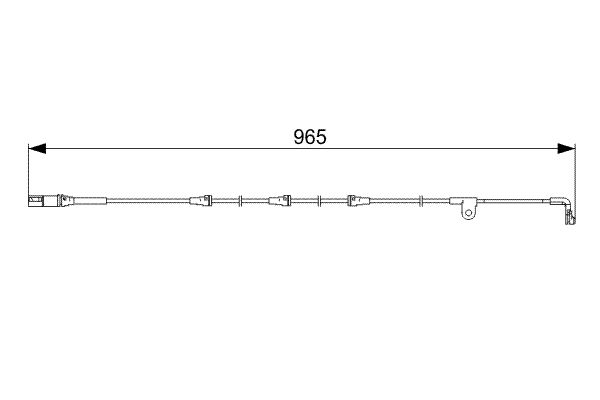 Bosch 1987473027 Warning Contact, brake pad wear - 5