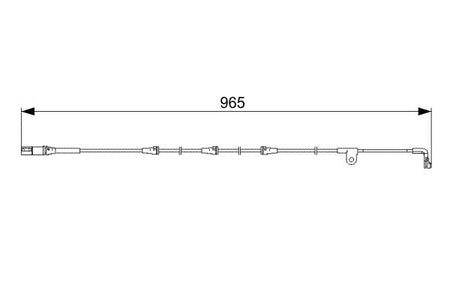 Bosch 1987473027 Warning Contact, brake pad wear - 5