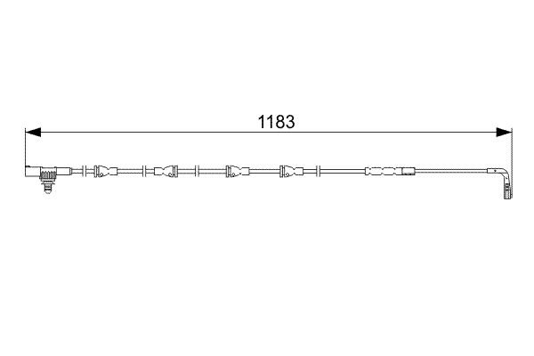 Bosch 1987473031 Warning Contact, brake pad wear - 5