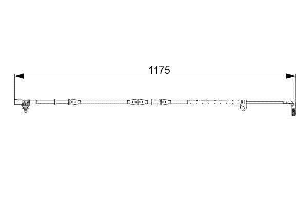 Bosch 1987473032 Warning Contact, brake pad wear - 5