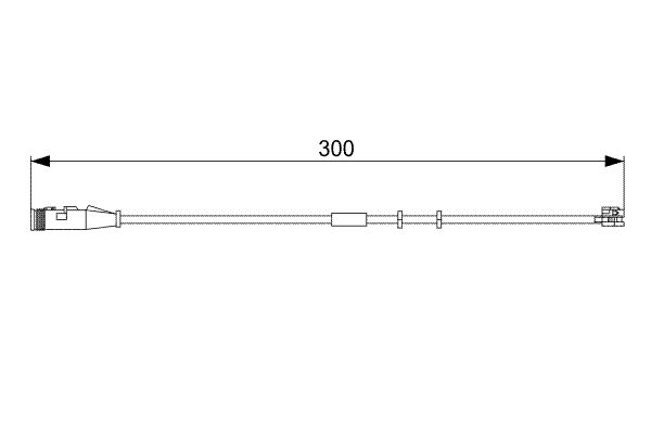 Bosch 1987473033 Warning Contact, brake pad wear - 5
