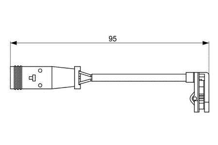 Bosch 1987473036 Warning Contact, brake pad wear - 5