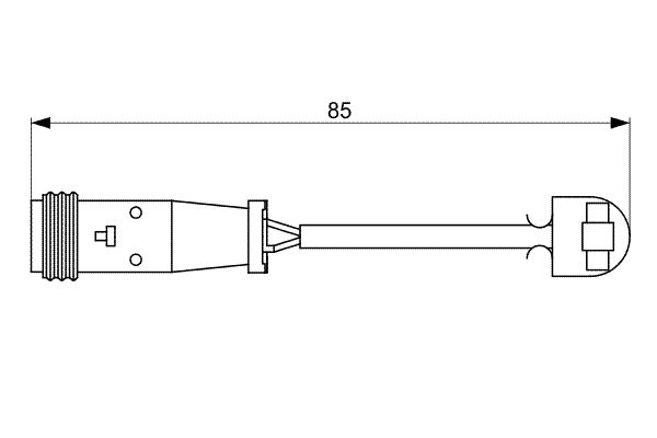 Bosch 1987473038 Warning Contact, brake pad wear - 5