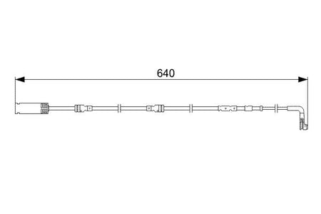 Bosch 1987473045 Warning Contact, brake pad wear - 5