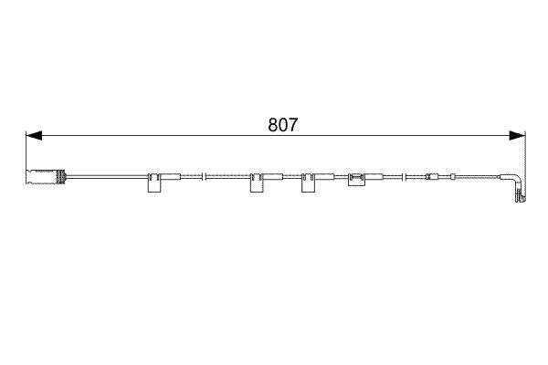 Bosch 1987473058 Warning Contact, brake pad wear - 5