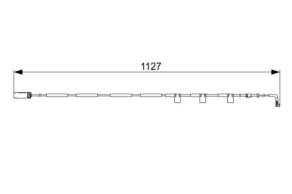 Bosch 1987473059 Warning Contact, brake pad wear - 5