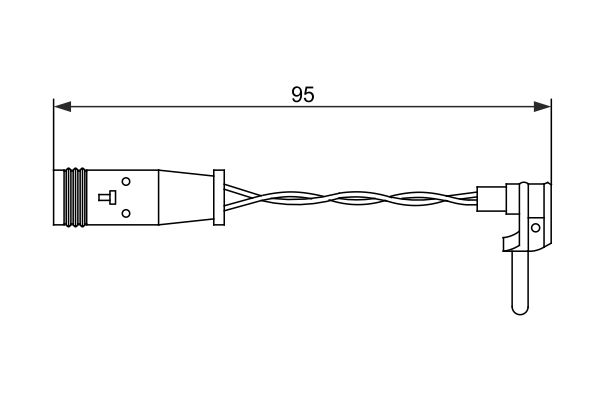 Bosch 1987473070 Warning Contact, brake pad wear - 5