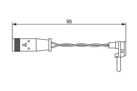 Bosch 1987473070 Warning Contact, brake pad wear - 5
