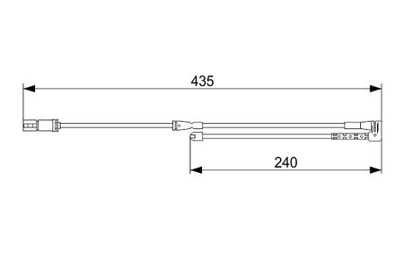 Bosch 1987473543 Warning Contact, brake pad wear - 5
