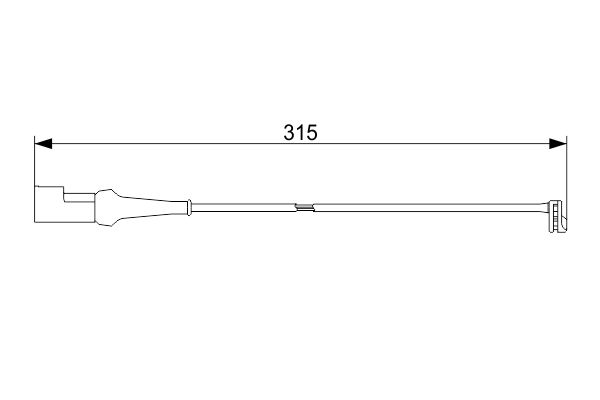 Bosch 1987473572 Warning Contact, brake pad wear - 5